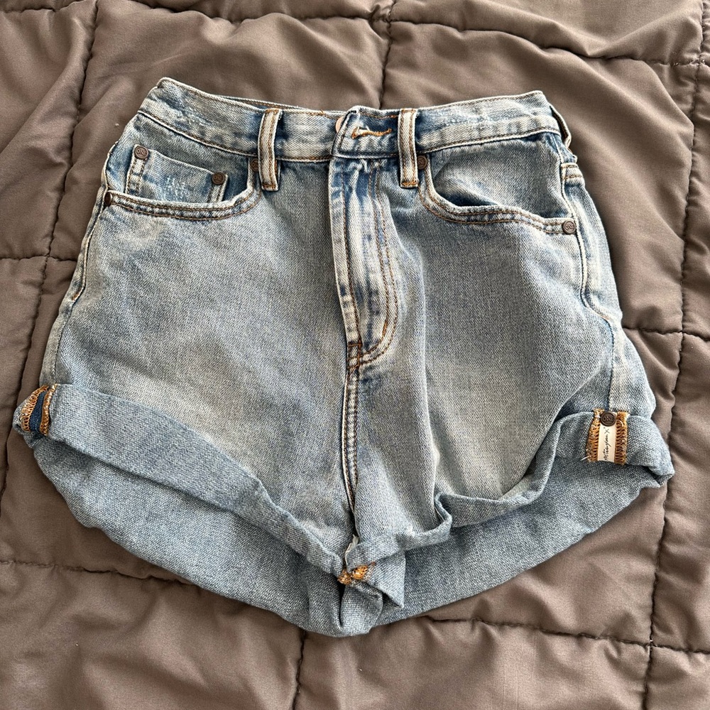 One Teaspoon High Waisted Denim Shorts from Revolve - size 25
